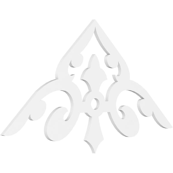 Ekena Millwork Pitch Whitman Architectural Grade PVC Gable Pediment, 60"W x 27 1/2"H x 1"P (11/12) GPP060X028X100WHI - main